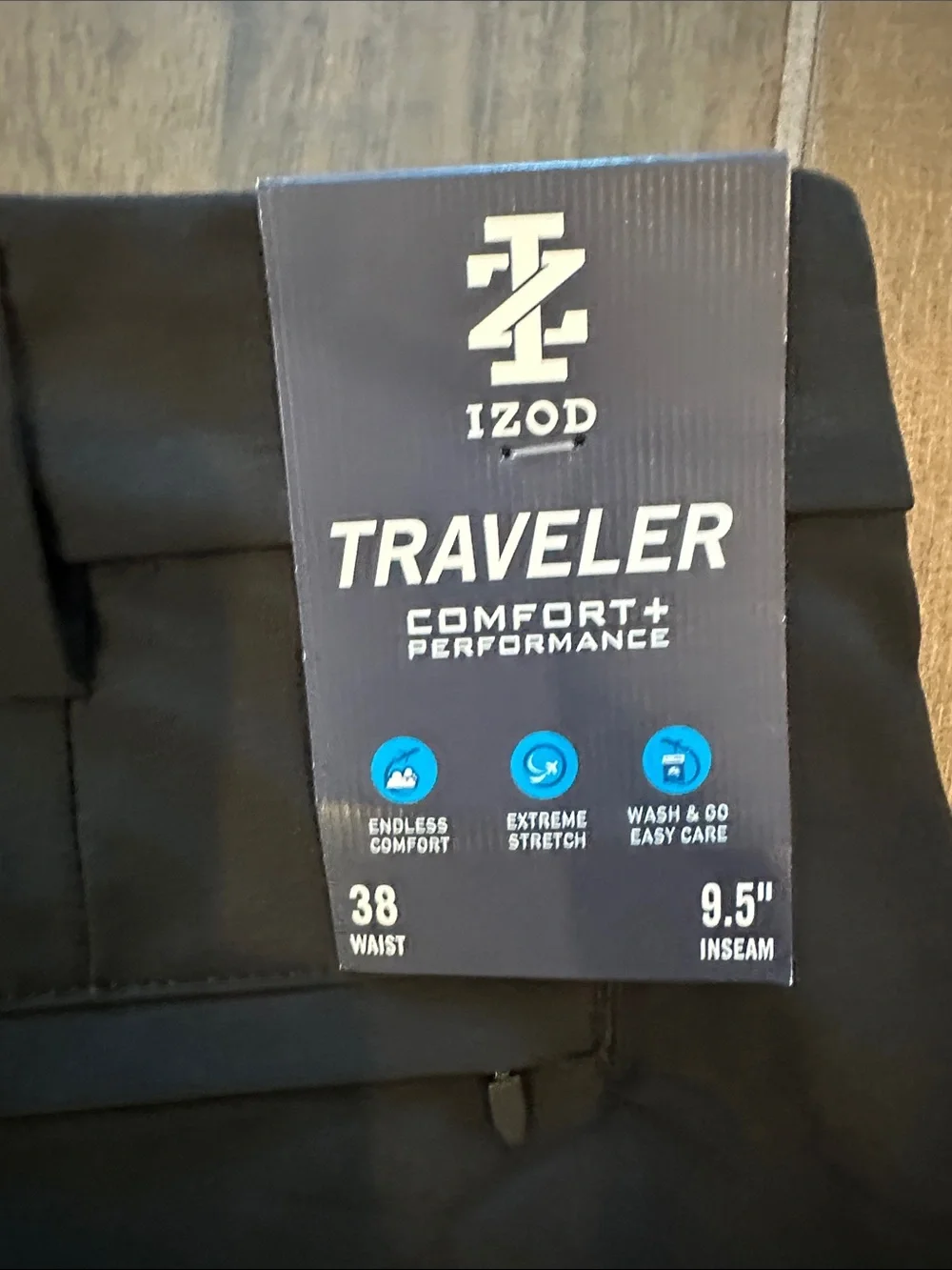 IZOD stretch Traveler shorts black 38